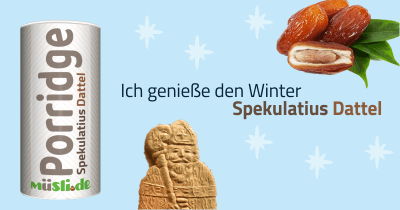 Infobild des Müslis Spekulatius Dattel Porridge von müsli.de