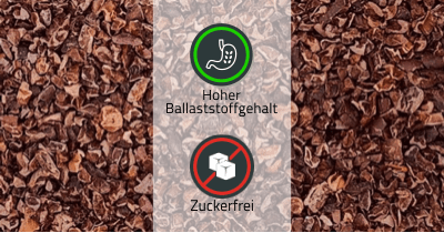 Infobild der Zutat Kakao Nibs von müsli.de